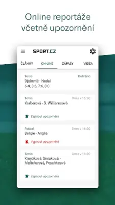 Sport.cz android App screenshot 2